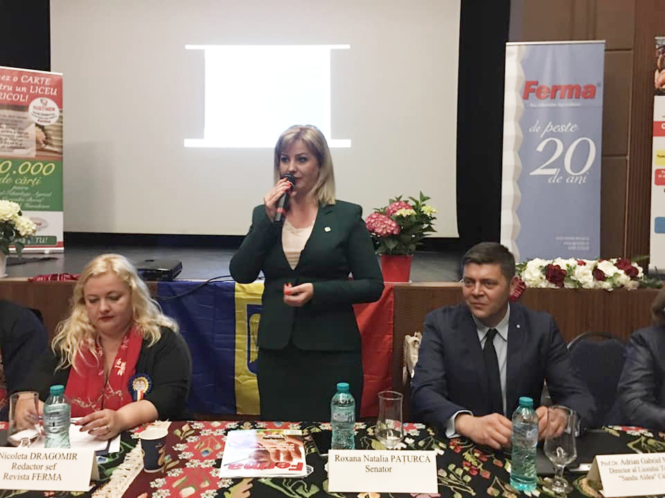 Candidatul PSD pentru alegerile europarlamentare, senatorul Roxana Natalia Pațurcă,a participat la evenimentul,,Susţinem învăţământul preuniversitar agricol’’